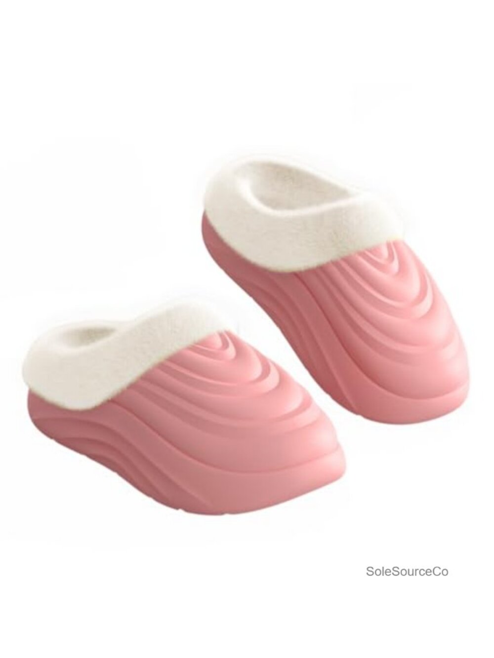 Waterproof Winter Slippers Women Men Fluffy Fleece Lined Non-Slip Garden Clogs